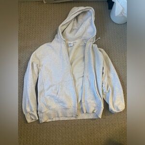 Heather grey aritzia zip up